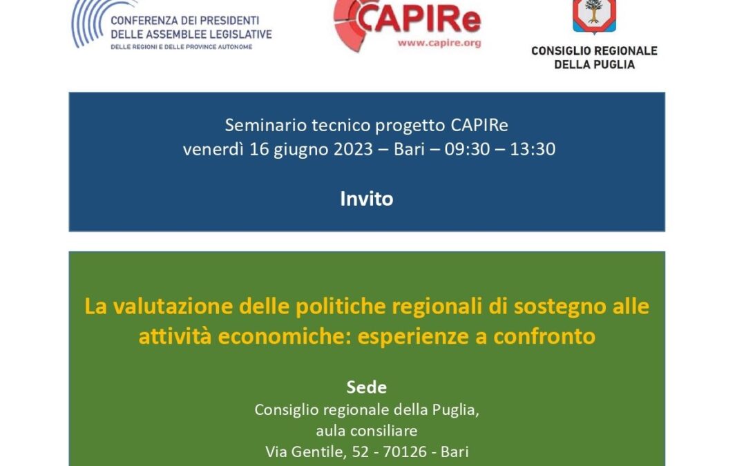 Seminario CAPIRe Bari 16 giugno