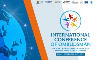 Gli Ombudsman di tutto il mondo si riuniscono per la Conferenza internazionale dei Difensori civici, il 21 e il 22 settembre a Roma