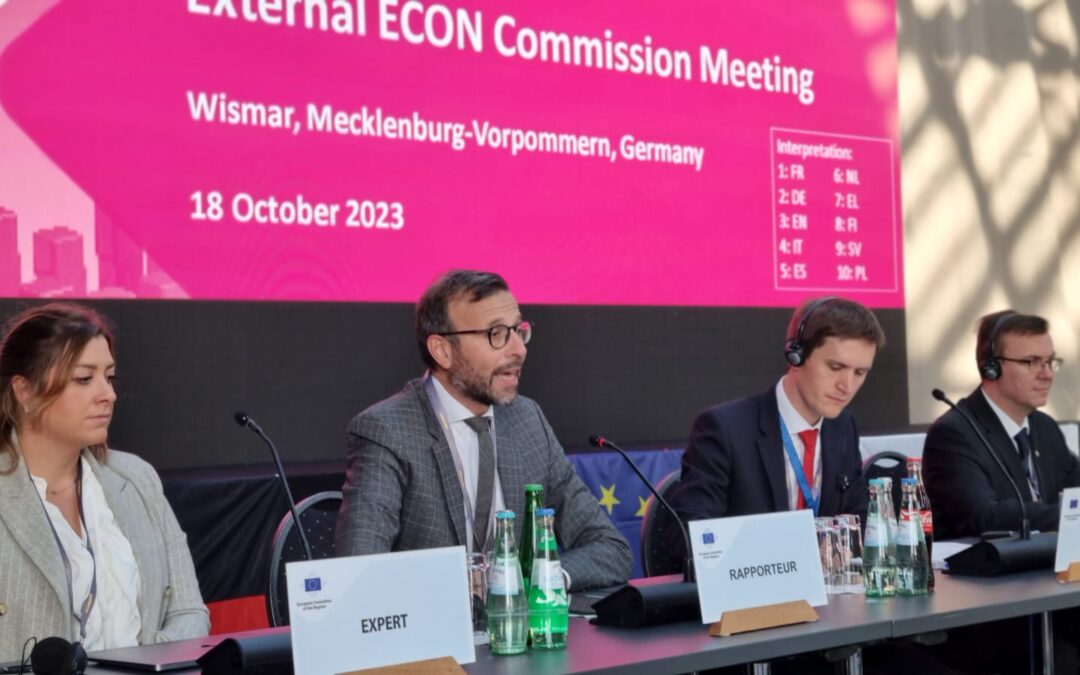 Commissione ECON del CdR a Wismar: adottato il progetto di parere “Relazione annuale sulla politica di concorrenza 2022” presentato dal Presidente Mazzeo
