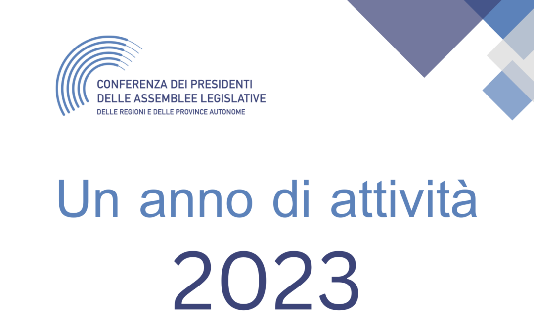 Pubblicato “Un anno di attività 2023”: una sintesi del lavoro svolto dalla Conferenza nel corso del 2023