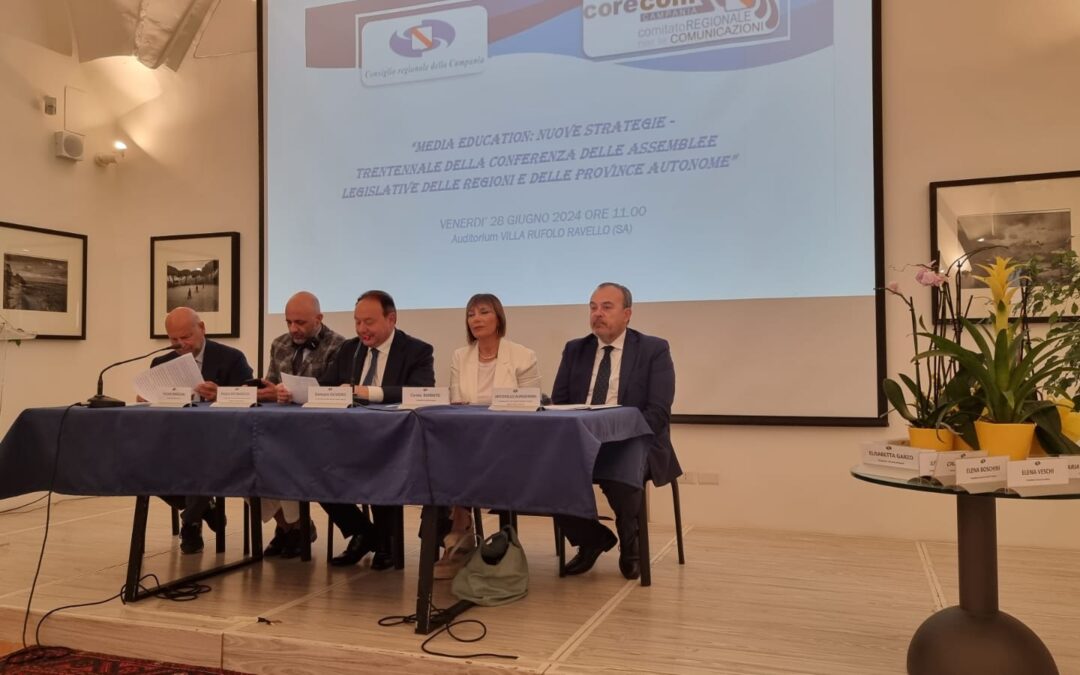 Presidente Aurigemma ospite del Presidente Oliviero al convegno organizzato dal Co.Re.Com. Campania a Ravello: “il modello di conciliazione nella definizione delle controversie tra gli organismi di telecomunicazione e gli utenti dei Co.Re.Com. è riuscito a trovare soluzioni importanti”