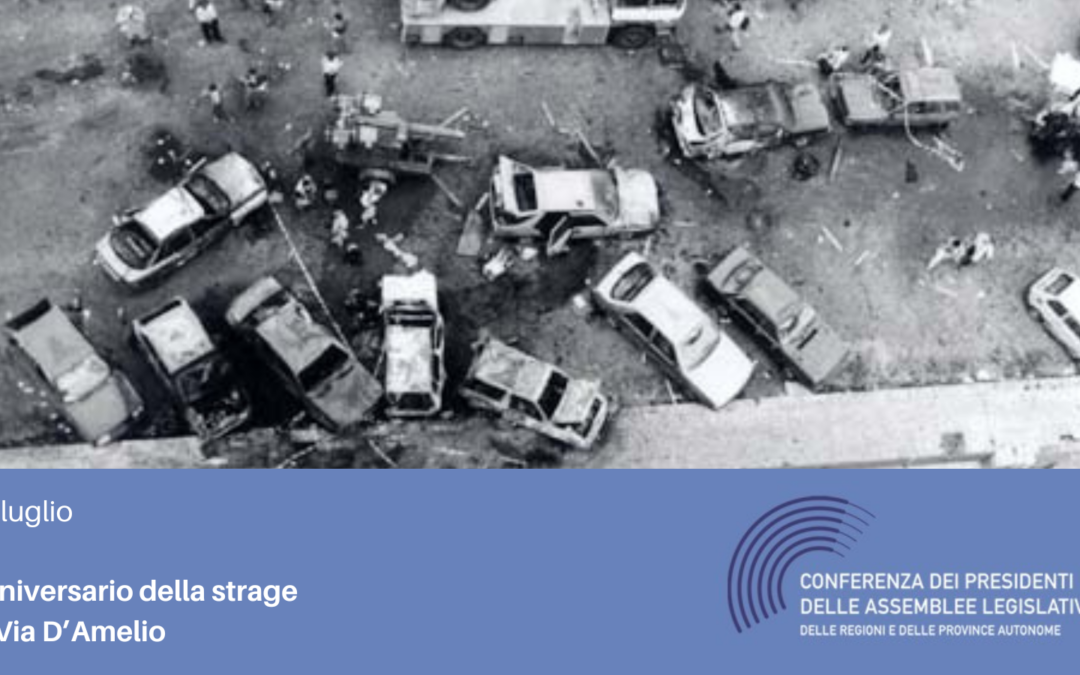 Anniversario strage via D’Amelio, Presidente Aurigemma: “Nostro dovere ricordare un grande servitore dello Stato, Paolo Borsellino, che ha sacrificato la propria vita per tutelare i valori della legalità e della giustizia”