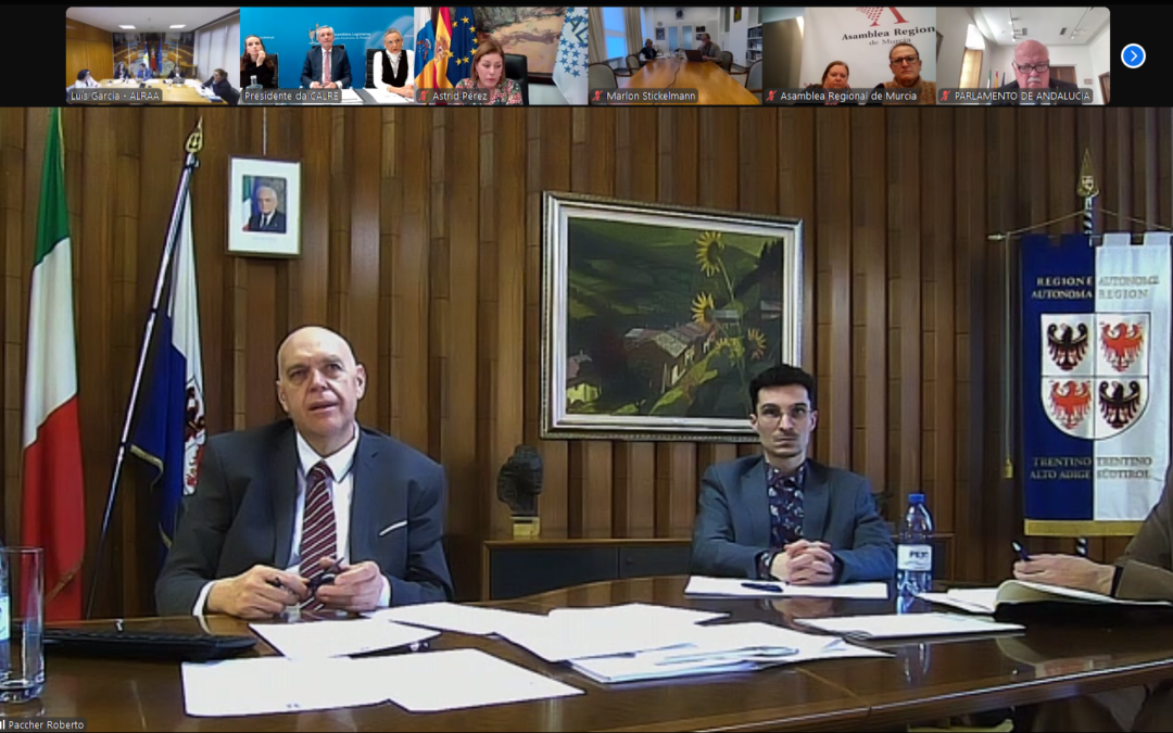 Astrid María Pérez Batista (Assemblea delle isole Canarie) è la nuova Presidente della CALRE e il Presidente Paccher (Trentino Alto-Adige), è il Coordinatore del nuovo Gruppo di lavoro sulle problematiche legate alle aree montane ed interne