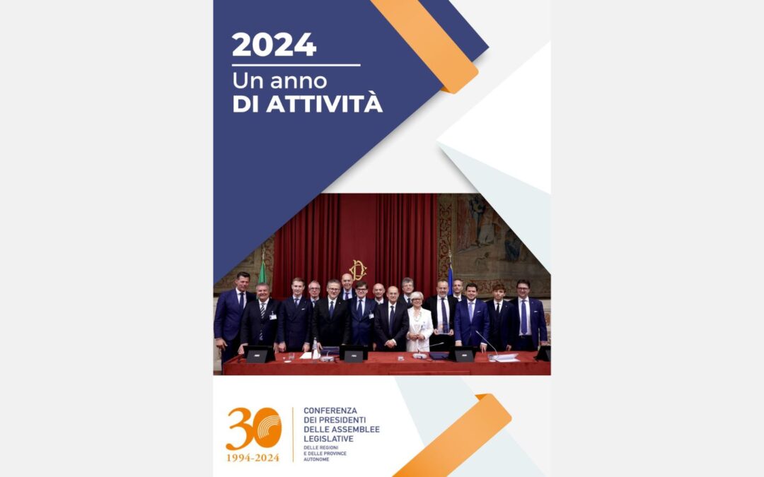 Pubblicato “Un anno di attività 2024”: una sintesi del lavoro svolto dalla Conferenza nel corso del 2024