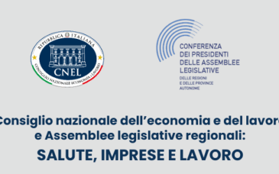 Il 27 ottobre il convegno su “Salute, imprese e lavoro” organizzato dalla Conferenza e dal CNEL
