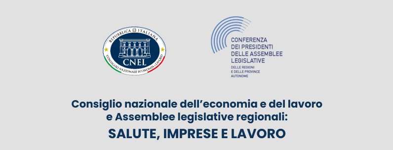 Il 27 ottobre il convegno su “Salute, imprese e lavoro” organizzato dalla Conferenza e dal CNEL