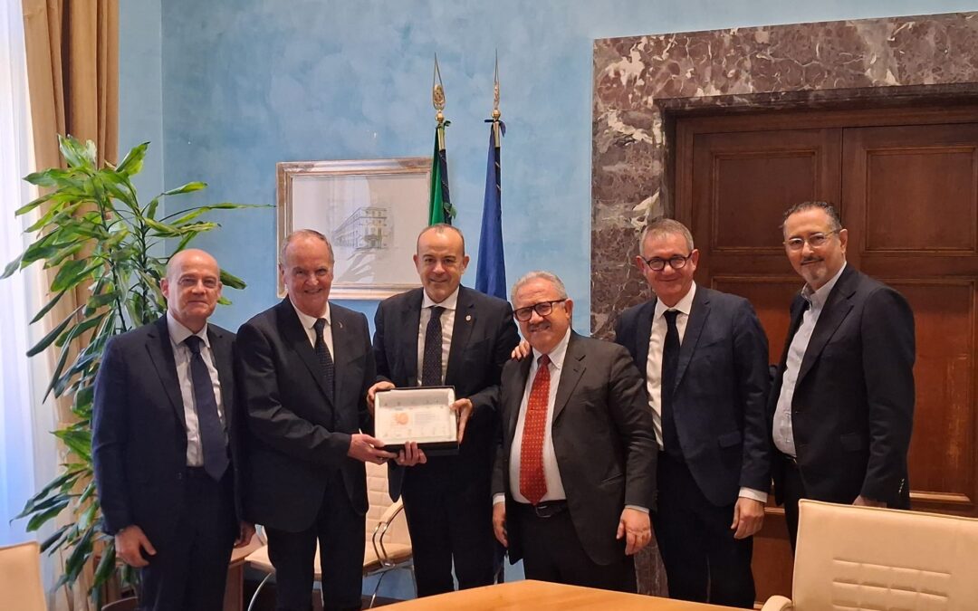 Il Presidente Aurigemma, insieme a una delegazione di Presidenti, ha incontrato Roberto Calderoli, Ministro per gli affari regionali e le autonomie