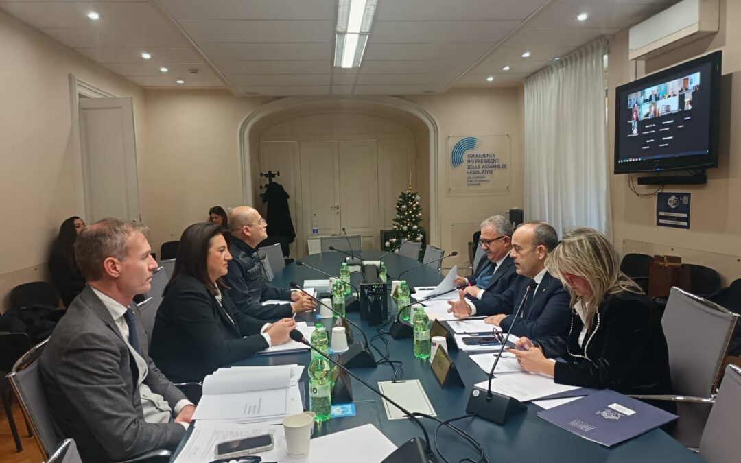 Assemblea plenaria del Presidenti: audizione del prof. Stelio Mangiameli sulla legge regionale e illustrazione delle linee guida in materia di prorogatio e prescadenza delle Assemblee legislative regionali